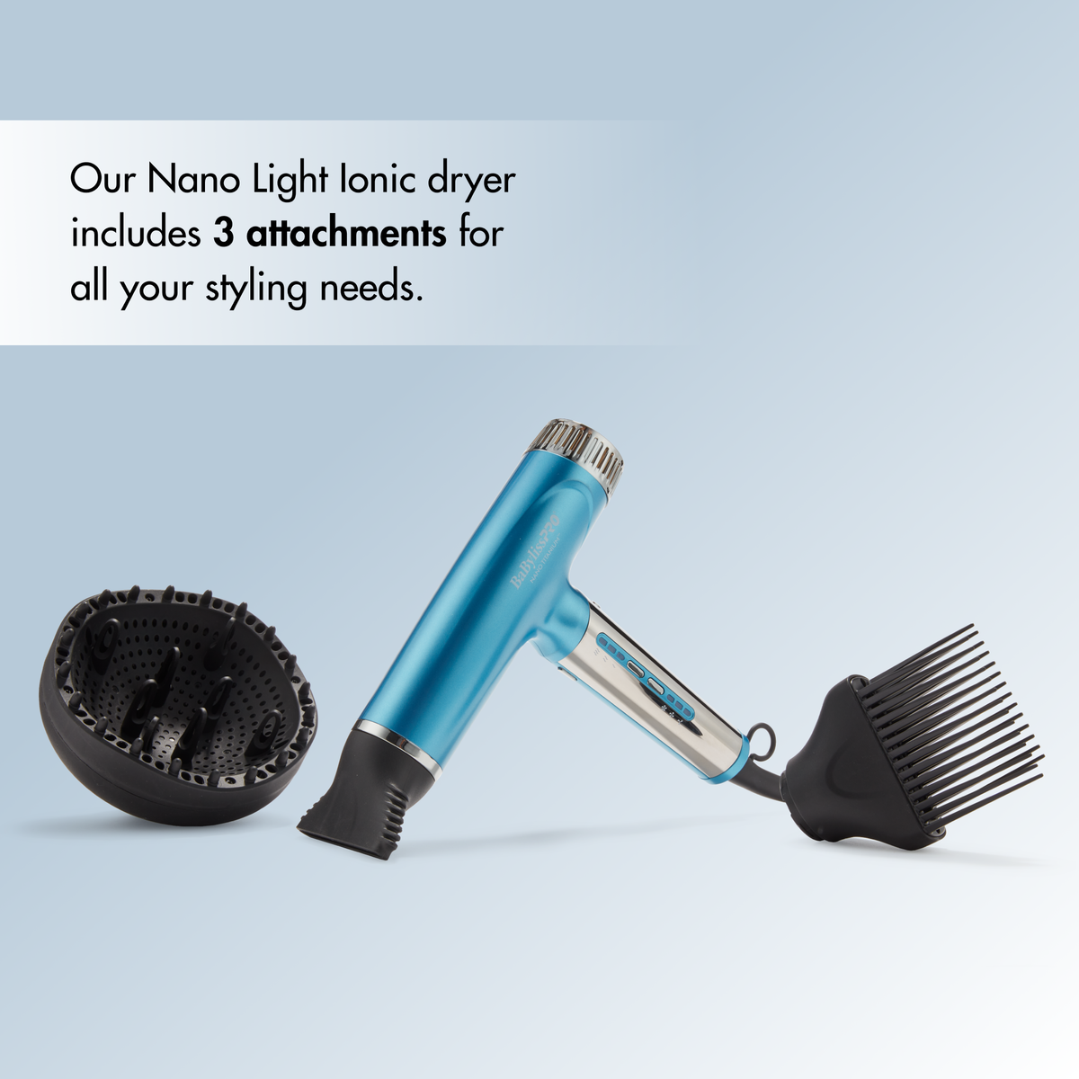 BaBylissPRO&reg; Nano Titanium&trade; Light Ionic High-Speed Dryer