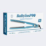 Plancha alisadora iónica profesional extralarga de 1-1/4 in BaBylissPRO® Nano Titanium™