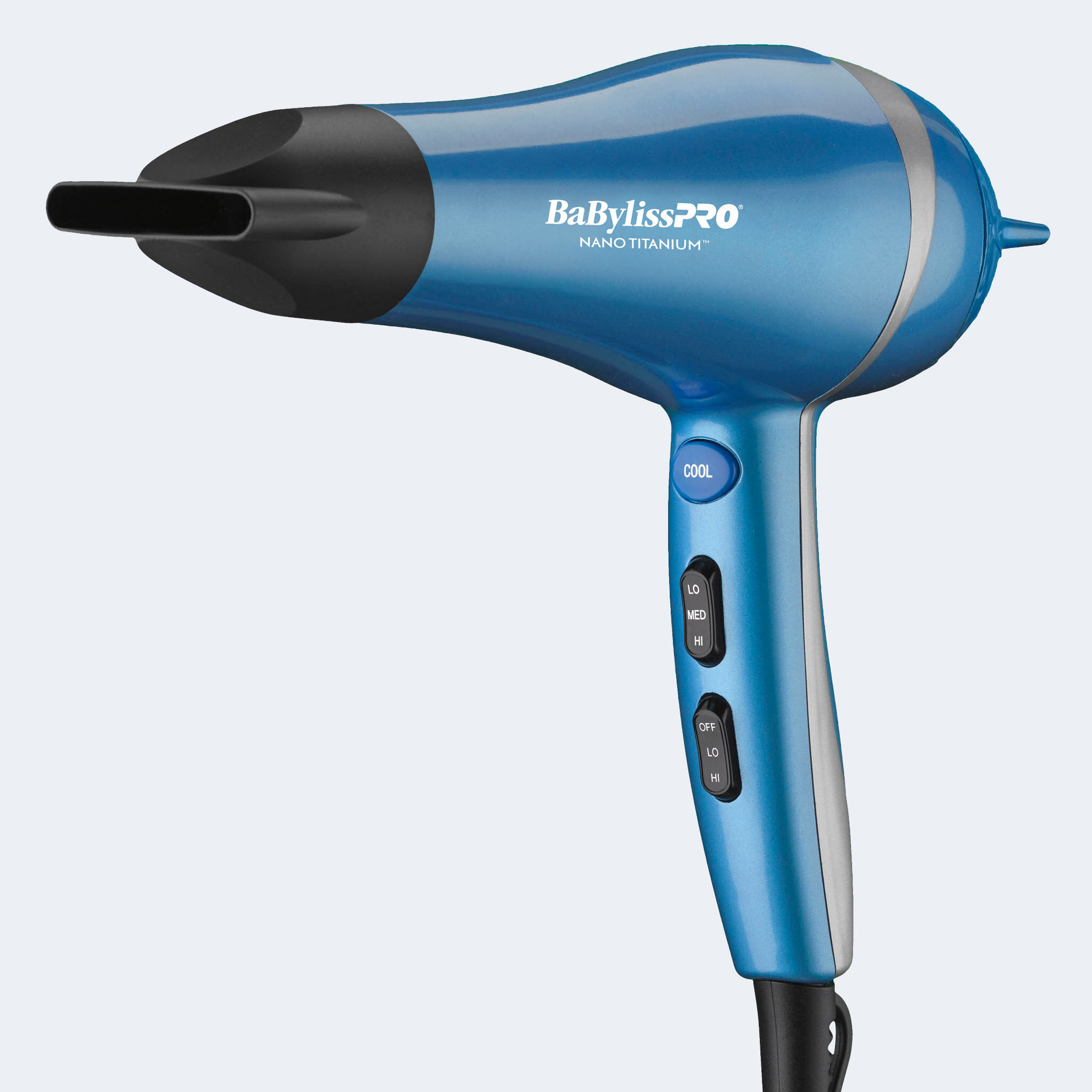 BaBylissPRO Nano Titanium Hair Dryer - Blue BaBylissPRO Hair Dryer, Nano Titanium 2000-Watt Blow Styling  main image 4