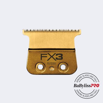 Cuchilla en “T” de dientes estándar ultradelgada de DLC/titanio para recortadora con motor de alto torque FX3 de BaBylissPRO®