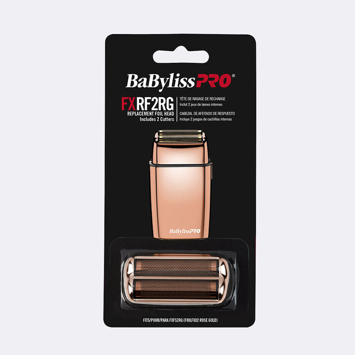 Hojas y cuchillas internas de repuesto para afeitadora de doble hoja FOILFX™02 (oro rosado)