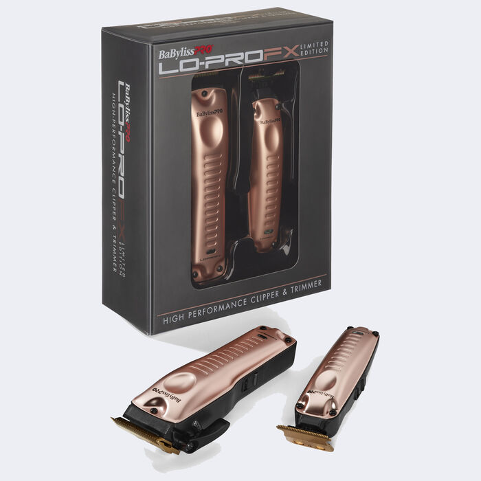BaBylissPRO® Limited Edition Lo-PROFX High-Performance Clipper & Trimmer Gift Set (ROSE GOLD), , hi-res image number 1