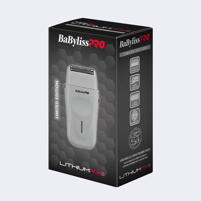 BaBylissPRO® LithiumFX+ Limited Edition Grey Cord/Cordless Lithium Ergonomic Double Foil Shaver