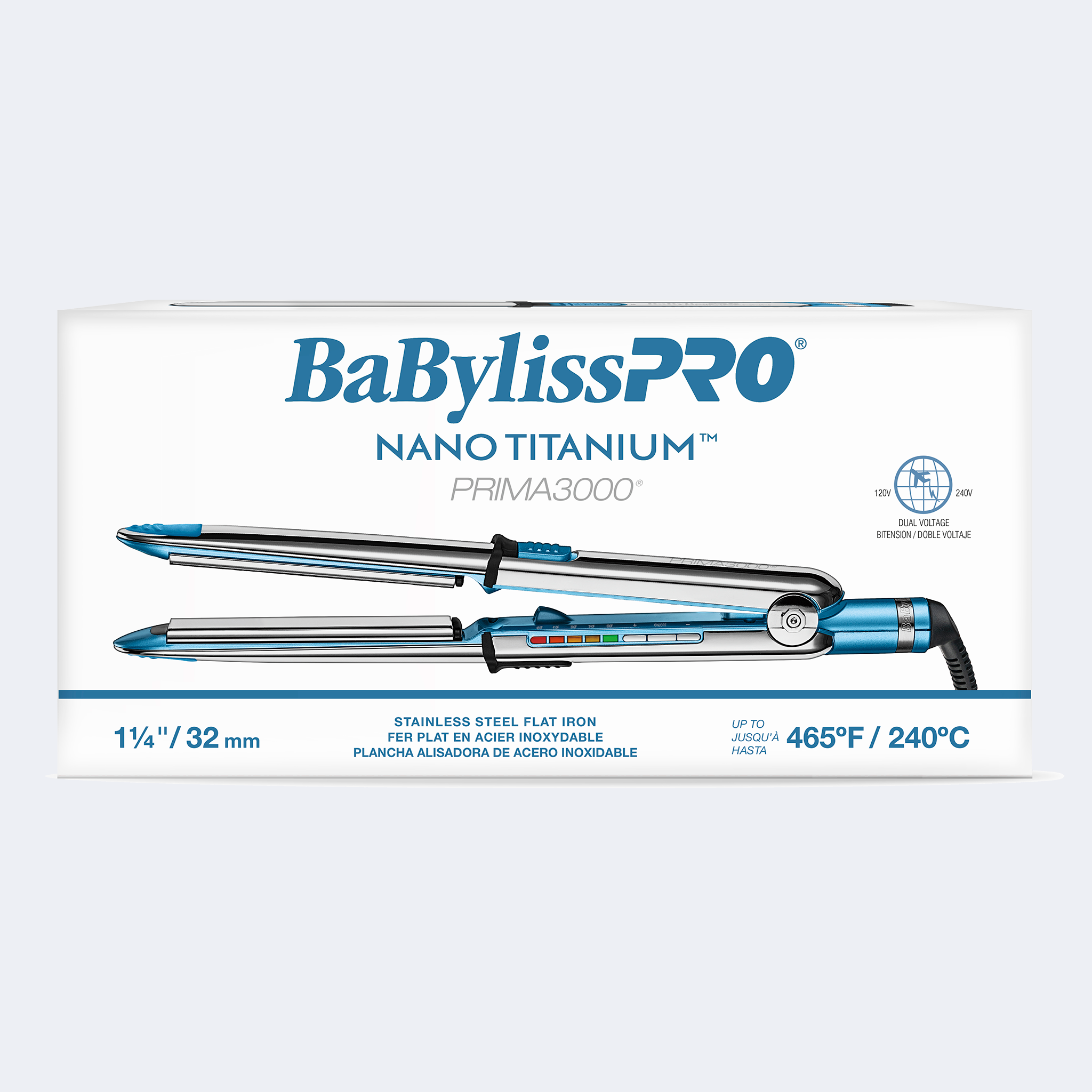 Nano Titanium Prima3000 1 Ionic Styling Iron BaBylissPRO