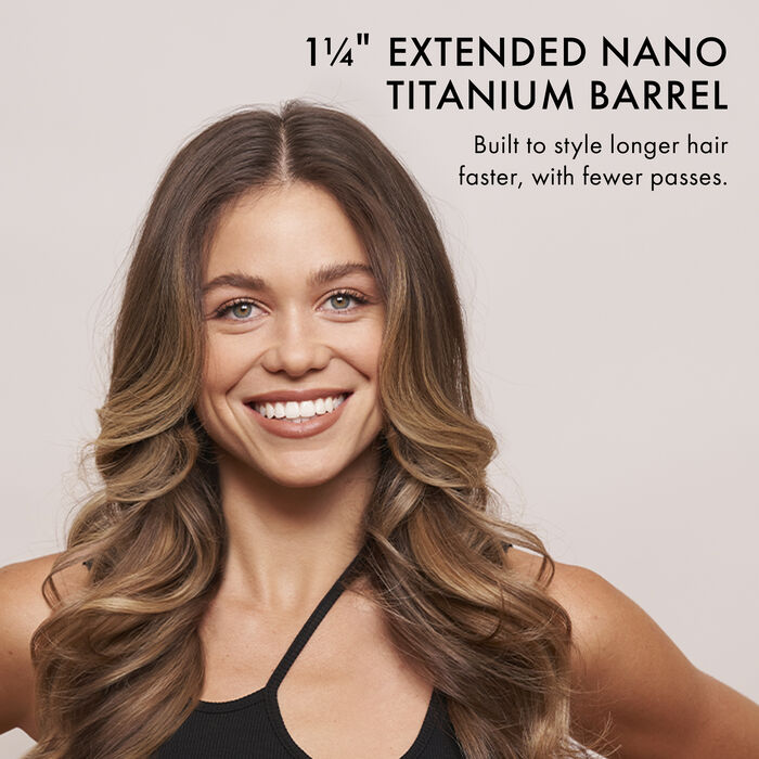 BaBylissPRO&reg; Nano Titanium&trade; 1&frac14;" Extended Barrel Curling Iron