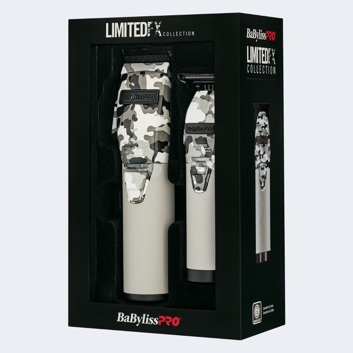 Cortadora y recortadora metálica de litio de la colección LimitedFX de BaBylissPRO®, en camuflaje (edición limitada)