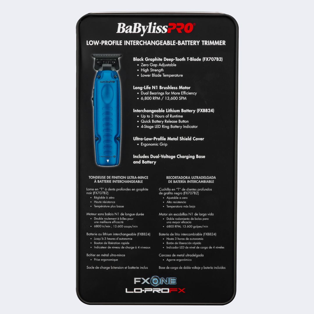 FXONE Lo-ProFX Cordless Trimmer | Black & BLue, Limited
