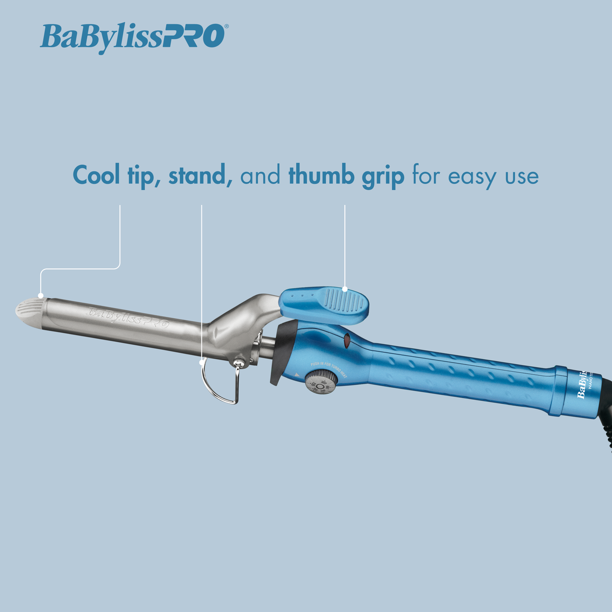 BaBylissPRO&reg; Nano Titanium&trade; 1" Spring Curling Iron