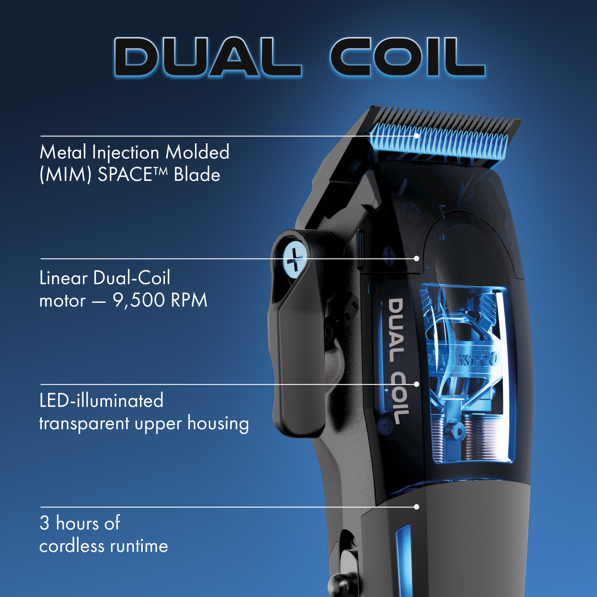 BaBylissPRO® Dual-Coil Motor Clipper