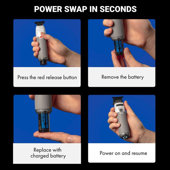 Recortadora totalmente metálica con batería intercambiable FXONE FrostByte de BaBylissPRO®, edición limitada