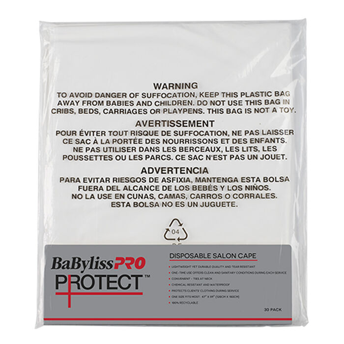 BaBylissPRO PROTECT™ Disposable Salon Cape (30 pack), , hi-res image number 3