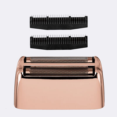 Hojas y cuchillas internas de repuesto para afeitadora de doble hoja FOILFX™02 (oro rosado)
