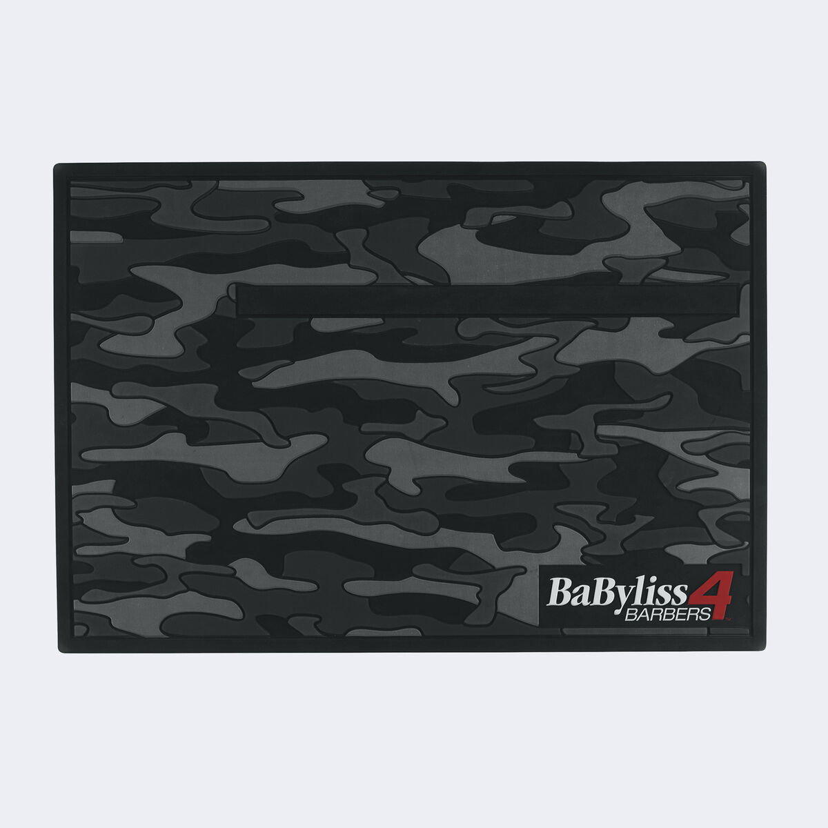 Tapete de barbero con tira magnética BaBylissPRO®, en camuflaje negro