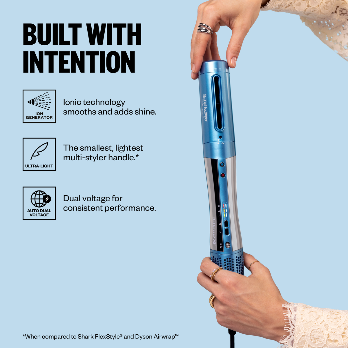 Sistema de secado y peinado con aire caliente 5 en 1 para cabello liso u ondulado BaBylissPRO® Style/Switch™