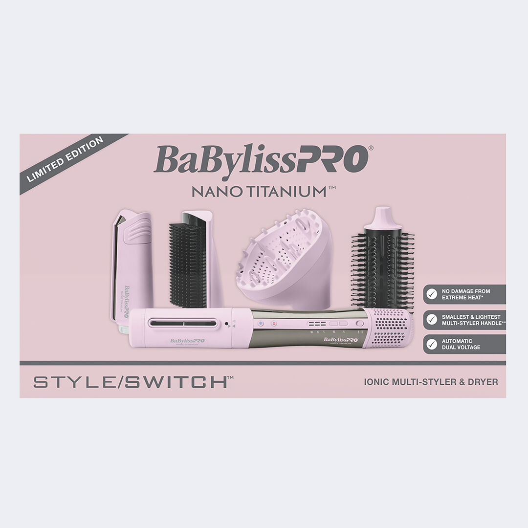 Pink StyleSwitch Multi-Styler & Dryer | Ionic, Nano Titanium