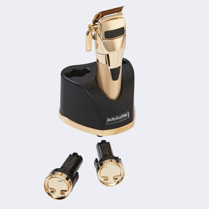 BaBylissPRO® LIMITED EDITION Gold SNAPFX Clipper With Snap In/Out Dual Lithium Battery System