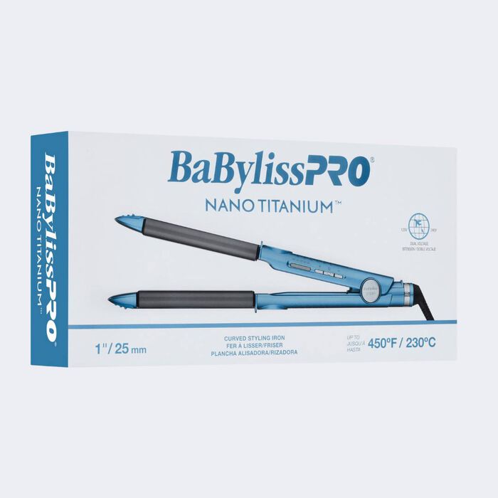 BaBylissPRO® Nano Titanium™ 1" Curved Styling Iron