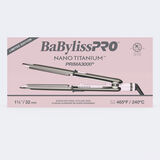 Plancha alisadora de acero inoxidable de ​​​​​​​1.25 in Prima3000 de BaBylissPRO® Nano Titanium™, edición limitada (rosa)