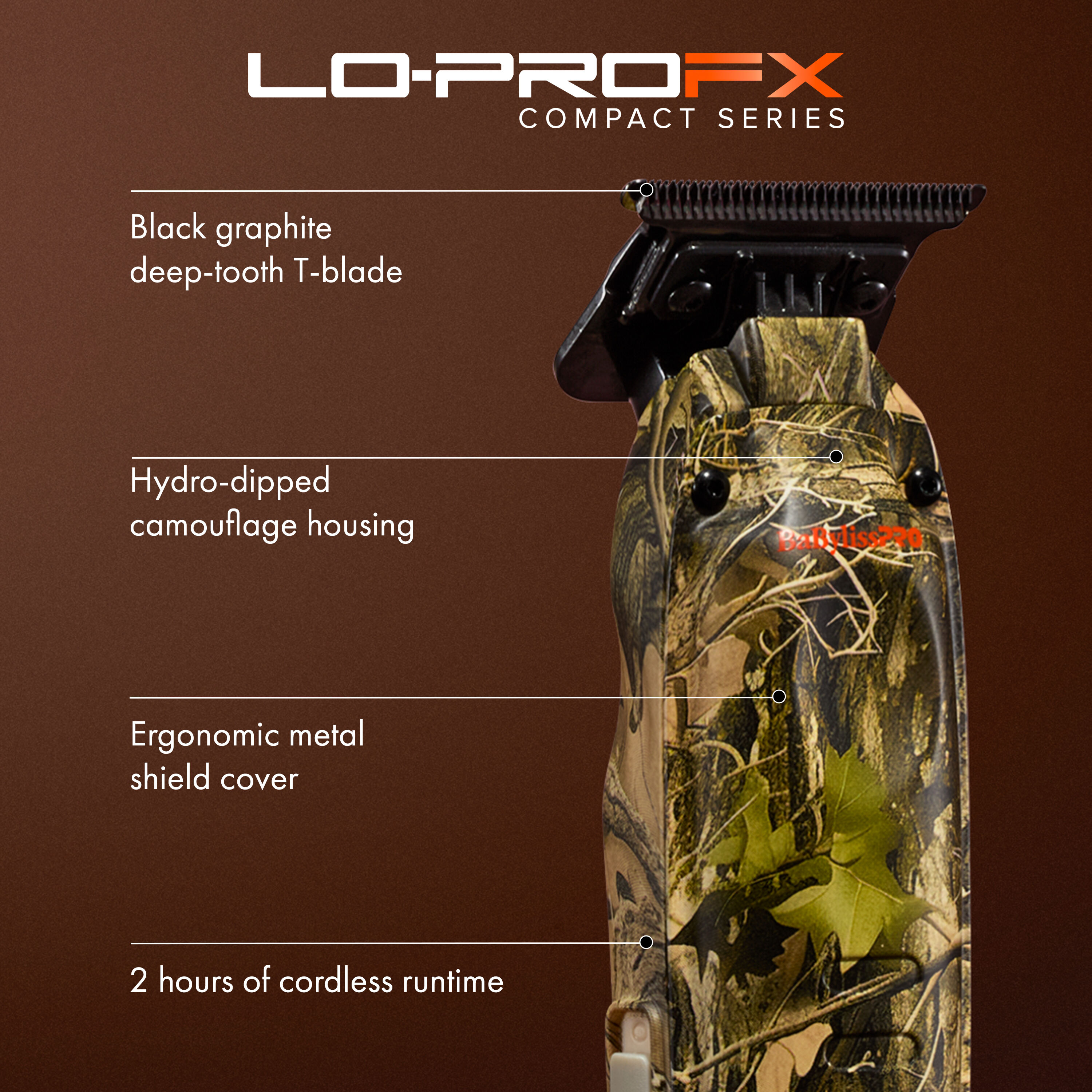 LO-PROFX Compact Trimmer (Camo) | BaBylissPRO