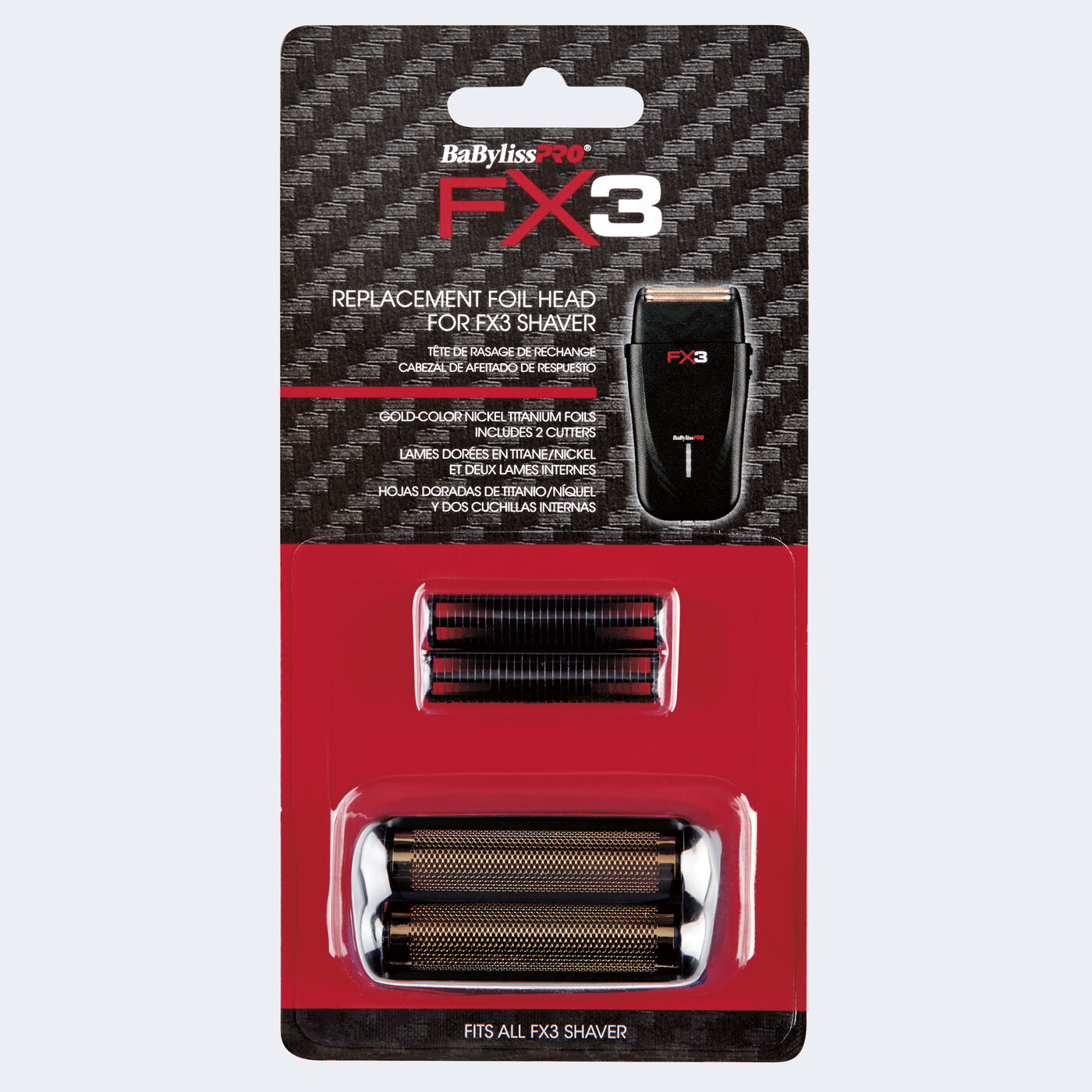 BaBylissPRO FX3 Professional High Speed Foil Shaver Replacement Foil & Cutter