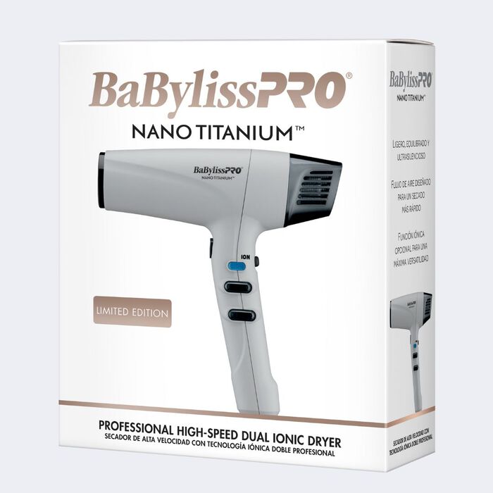 BaBylissPRO® Limited Edition Nano Titanium Grey Collection High Speed Dual-Ionic Dryer
