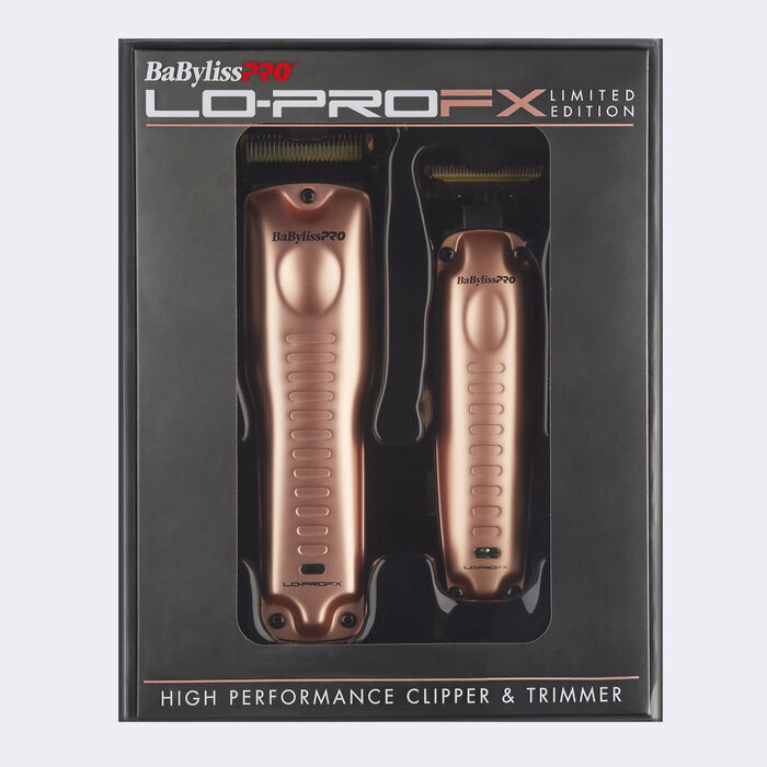 BabylissPro LoPro FX Red Influencer Clipper and Trimmer Set