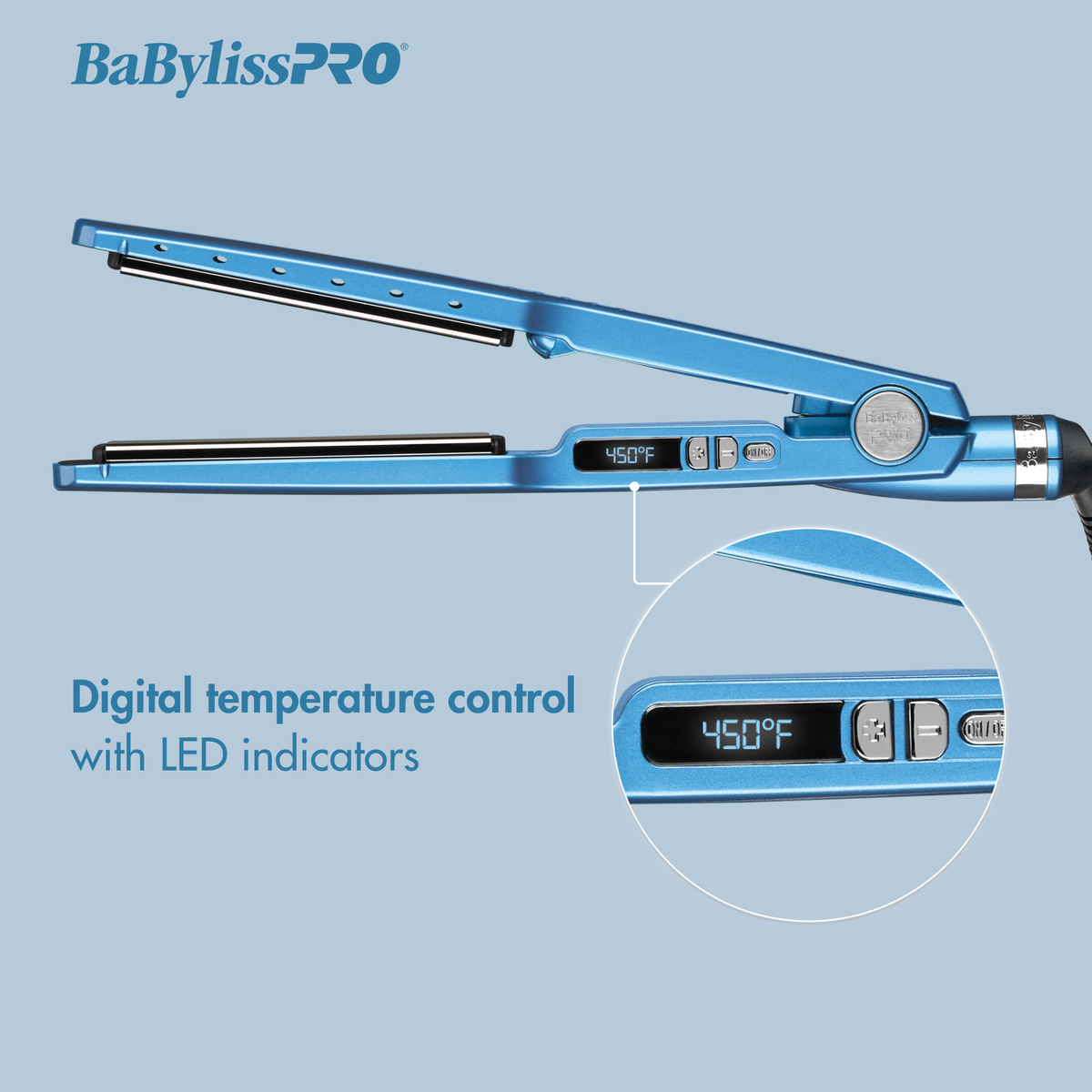 BaBylissPRO&reg; Nano Titanium&trade; 1&frac14;" Ionic Straightener