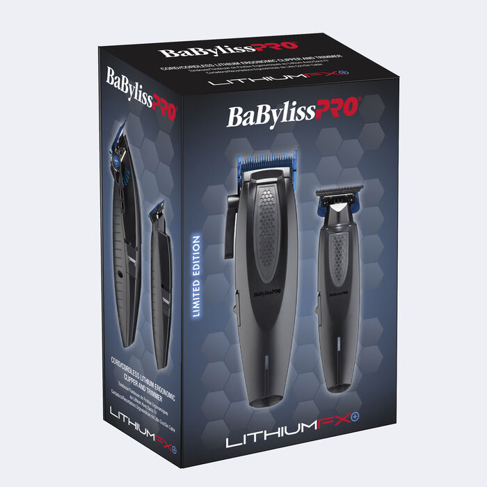 Juego de cortadora y recortadora de cabello ergonómicas BaBylissPRO® LithiumFX+