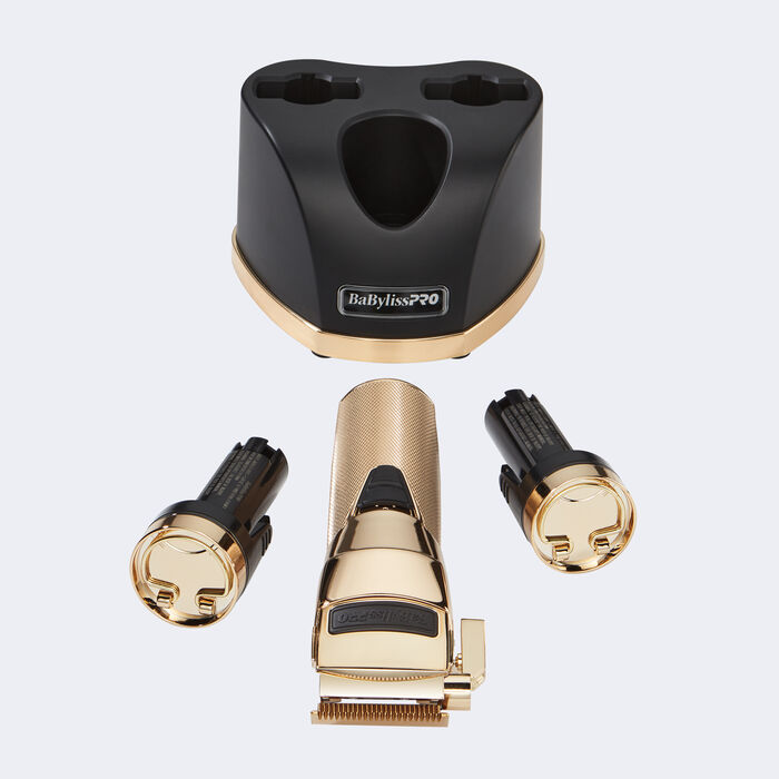 BaBylissPRO® LIMITED EDITION Gold SNAPFX Clipper With Snap In/Out Dual Lithium Battery System