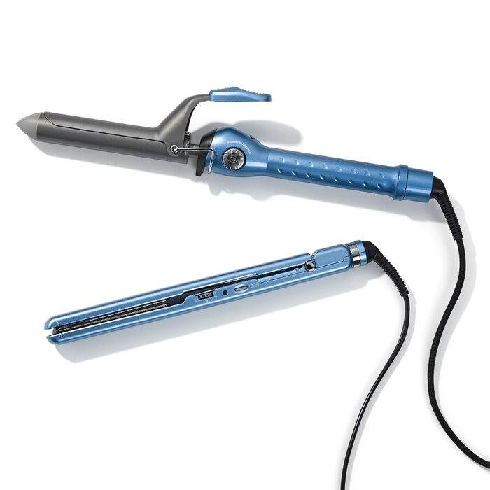 Juego de tenaza de resorte de 1.25 in y plancha alisadora ultradelgada de 1 BaBylissPRO® Nano Titanium™