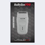 Afeitadora de doble hoja ergonómica de litio con/sin cable BaBylissPRO® LithiumFX+, en gris (edición limitada)