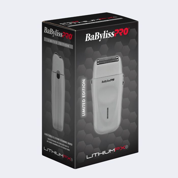 BaBylissPRO® LithiumFX+ Limited Edition Grey Cord/Cordless Lithium Ergonomic Double Foil Shaver