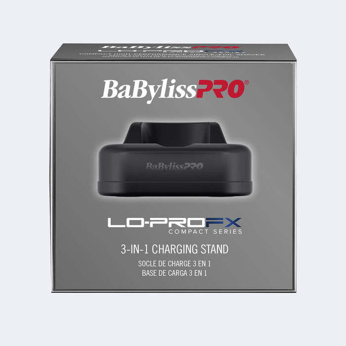 Base de carga 3 en 1 de la serie LO-PROFX de tamaño compacto de BaBylissPRO®