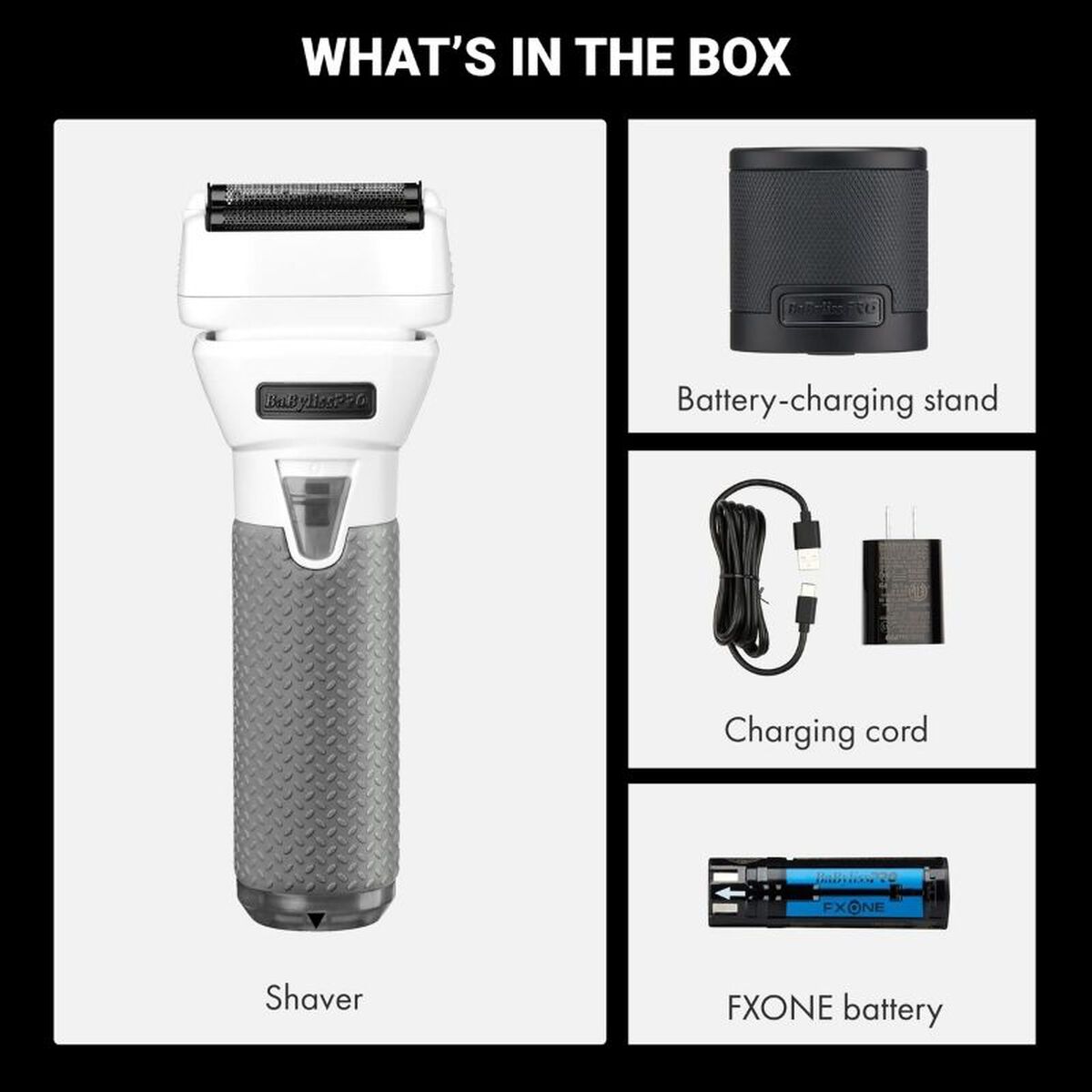 Afeitadora de doble hoja de batería intercambiable de metal FXONE FrostByte de BaBylissPRO®, edición limitada