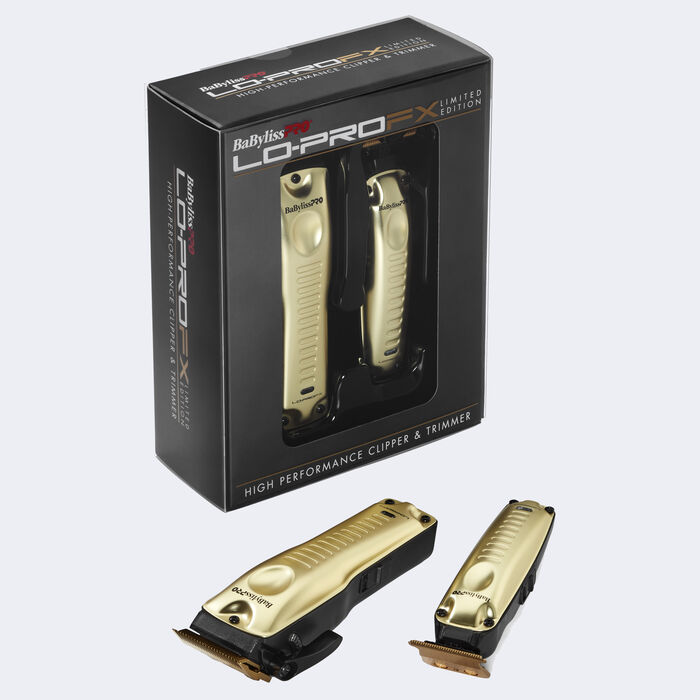 BaBylissPRO® Limited Edition Lo-PROFX High-Performance Clipper & Trimmer Gift Set (GOLD), , hi-res image number 1