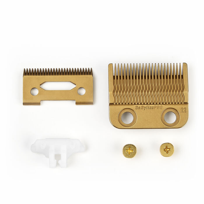 Cuchilla para cortes Fade de precisión moldeada por inyección (MIM) de titanio dorado BaBylissPRO®