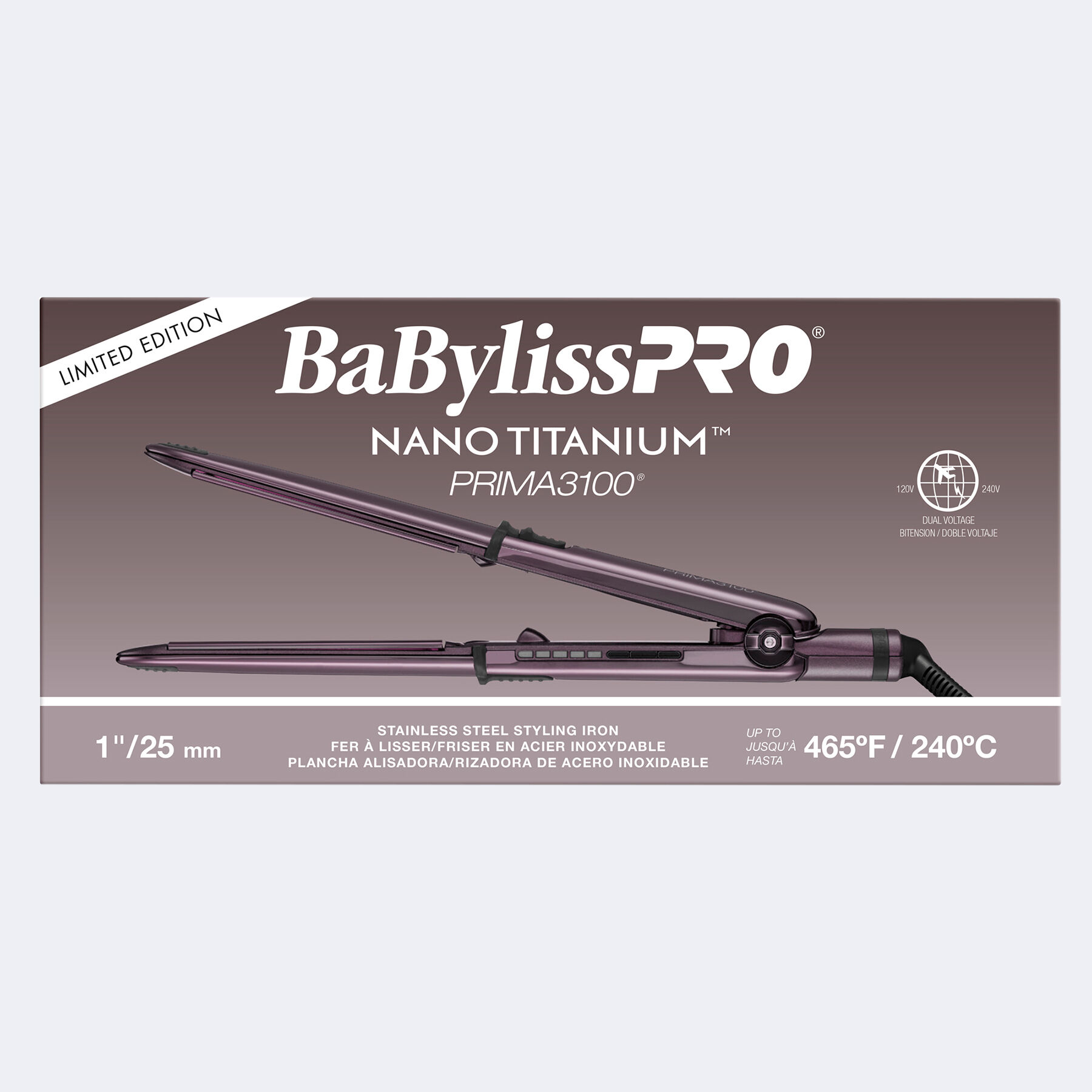 1 Prima2000 Styling Iron Nightfall Purple BaBylissPRO