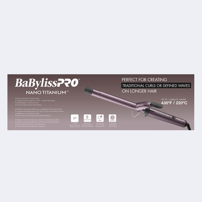 Tenaza extralarga de 1 in BaBylissPRO® Nano Titanium™, colección de edición limitada Nightfall