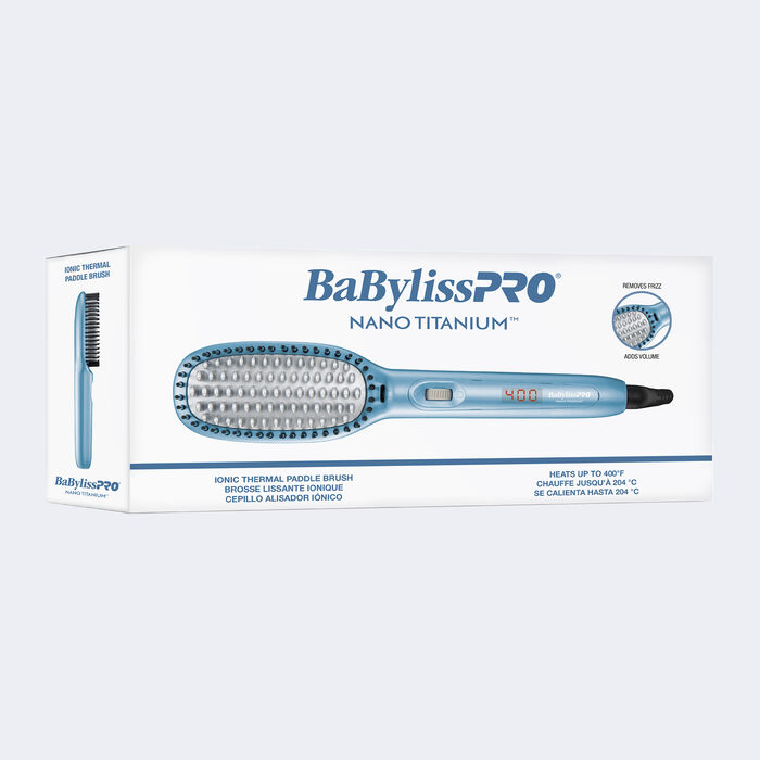 BaBylissPRO® Nano Titanium™ Ionic Thermal Paddle Brush, , hi-res image number 2
