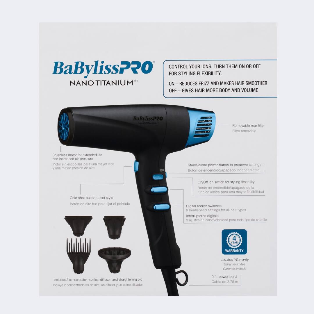 Nano titanium babyliss pro black store