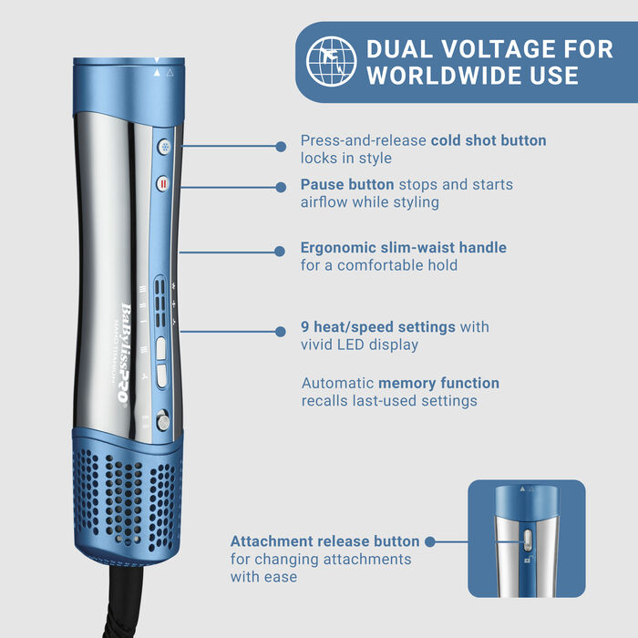 BaBylissPRO® Nano Titanium™ StyleSwitch™ Ionic Multi-Styler & Dryer