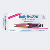 Mini plancha alisadora de acero inoxidable de ¾ in Prima2000® de BaBylissPRO® Nano Titanium™, en iridiscente (edición limitada)