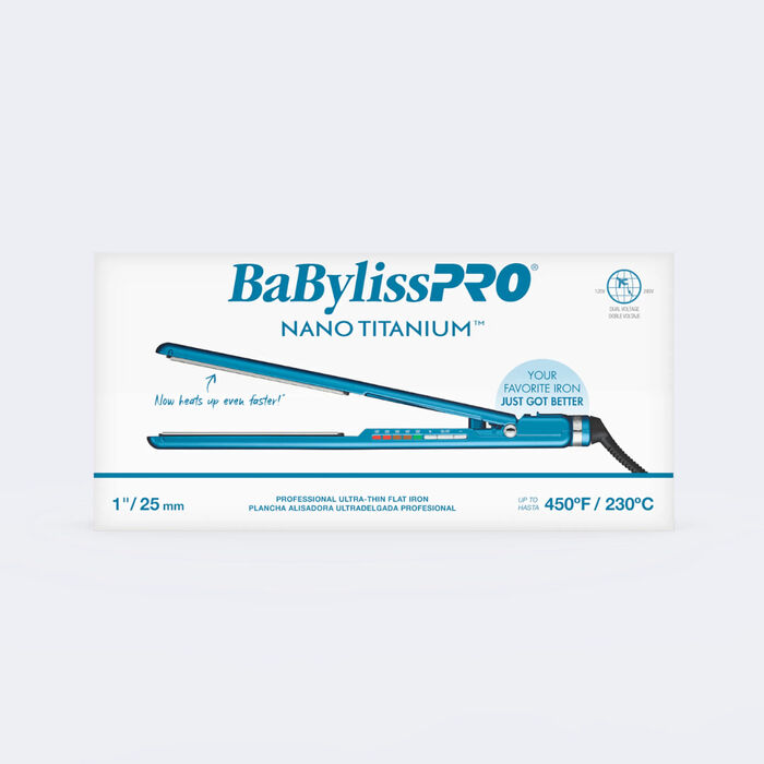BaBylissPRO&reg; Nano Titanium&trade; 1" Digital Ultra-Thin Flat Iron