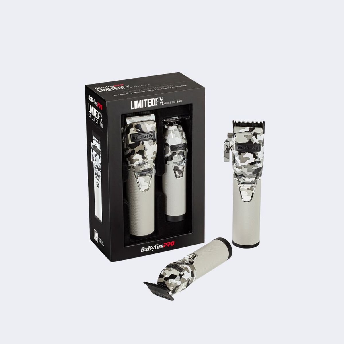 BaBylissPRO&reg; LimitedFX Collection Limited Edition Camo Metal Lithium Clipper and Trimmer