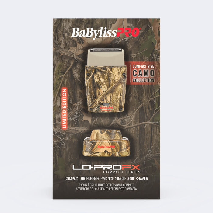 Afeitadora de hoja de tamaño compacto LO-PROFX BaBylissPRO®, en camuflaje (edición limitada)