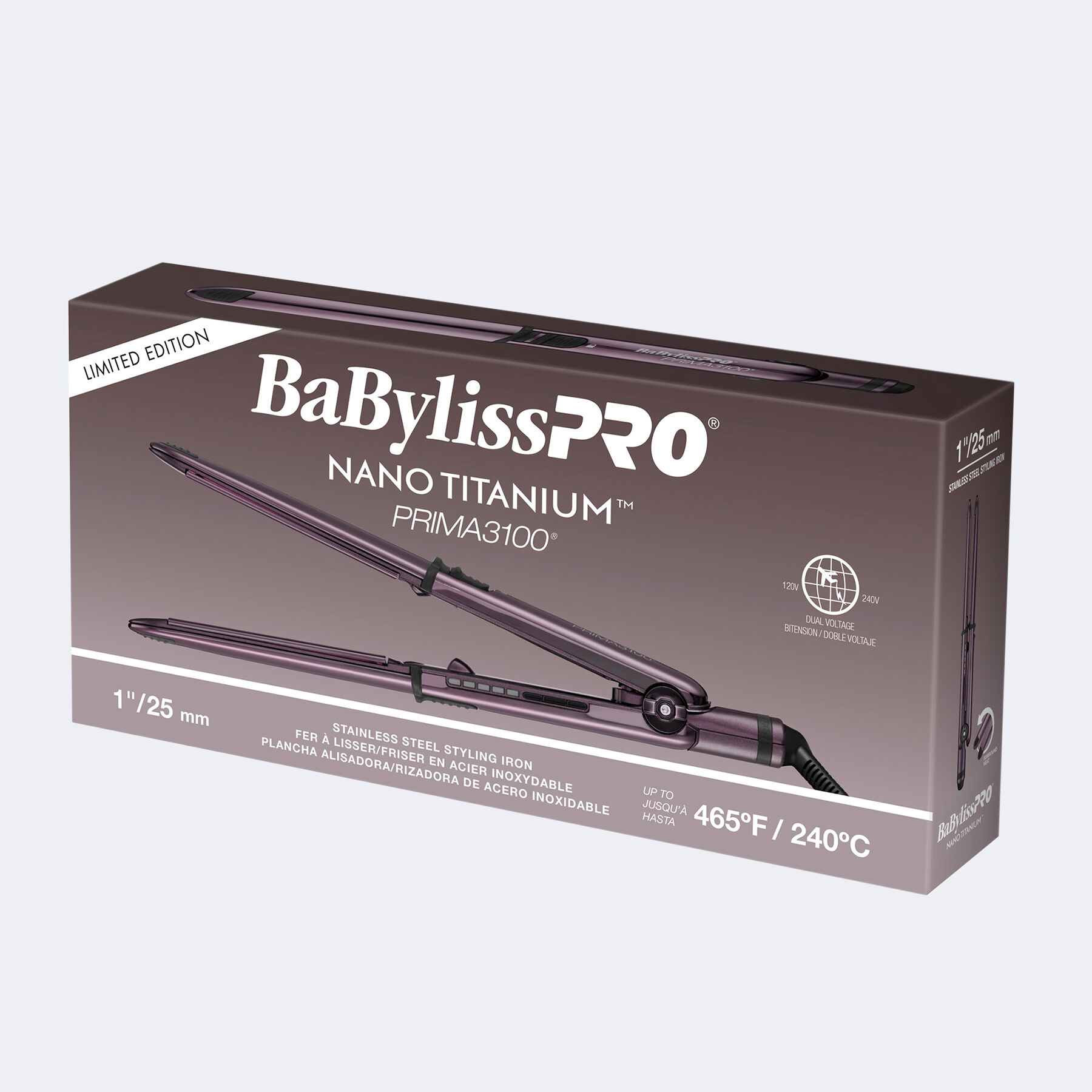 1 Prima2000 Styling Iron Nightfall Purple BaBylissPRO