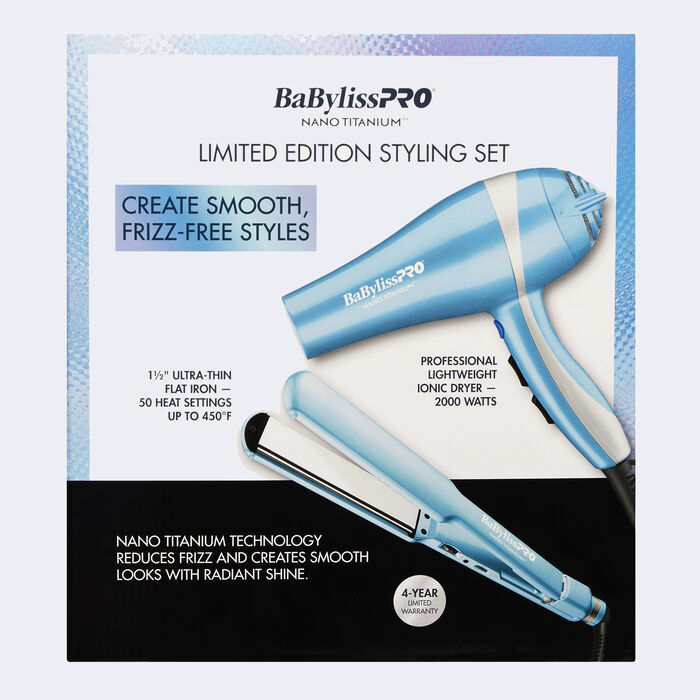 Juego navideño de edición limitada <br> BaBylissPRO® Nano Titanium™