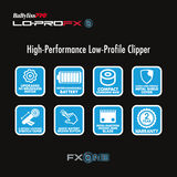 BaBylissPRO&reg; FXONE&trade; Lo-ProFX High Performance Low-Profile Clipper (Silver)