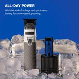 Recortadora de batería intercambiable de metal FXONE FrostByte de BaBylissPRO®, edición limitada