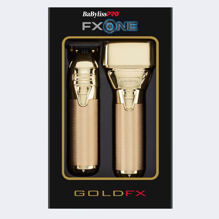 Juego de recortadora y afeitadora de hojas FXONE GoldFX de BaBylissPRO® (solo las herramientas)